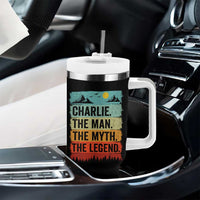 Charlie The Man The Myth The Legend Tumbler With Handle Retro Vintage - Wonder Print Shop