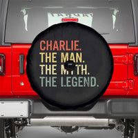 Retro Charlie The Man The Myth The Legend Spare Tire Cover - Wonder Print Shop