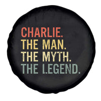 Retro Charlie The Man The Myth The Legend Spare Tire Cover - Wonder Print Shop