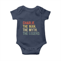 Retro Charlie The Man The Myth The Legend Baby Onesie - Wonder Print Shop