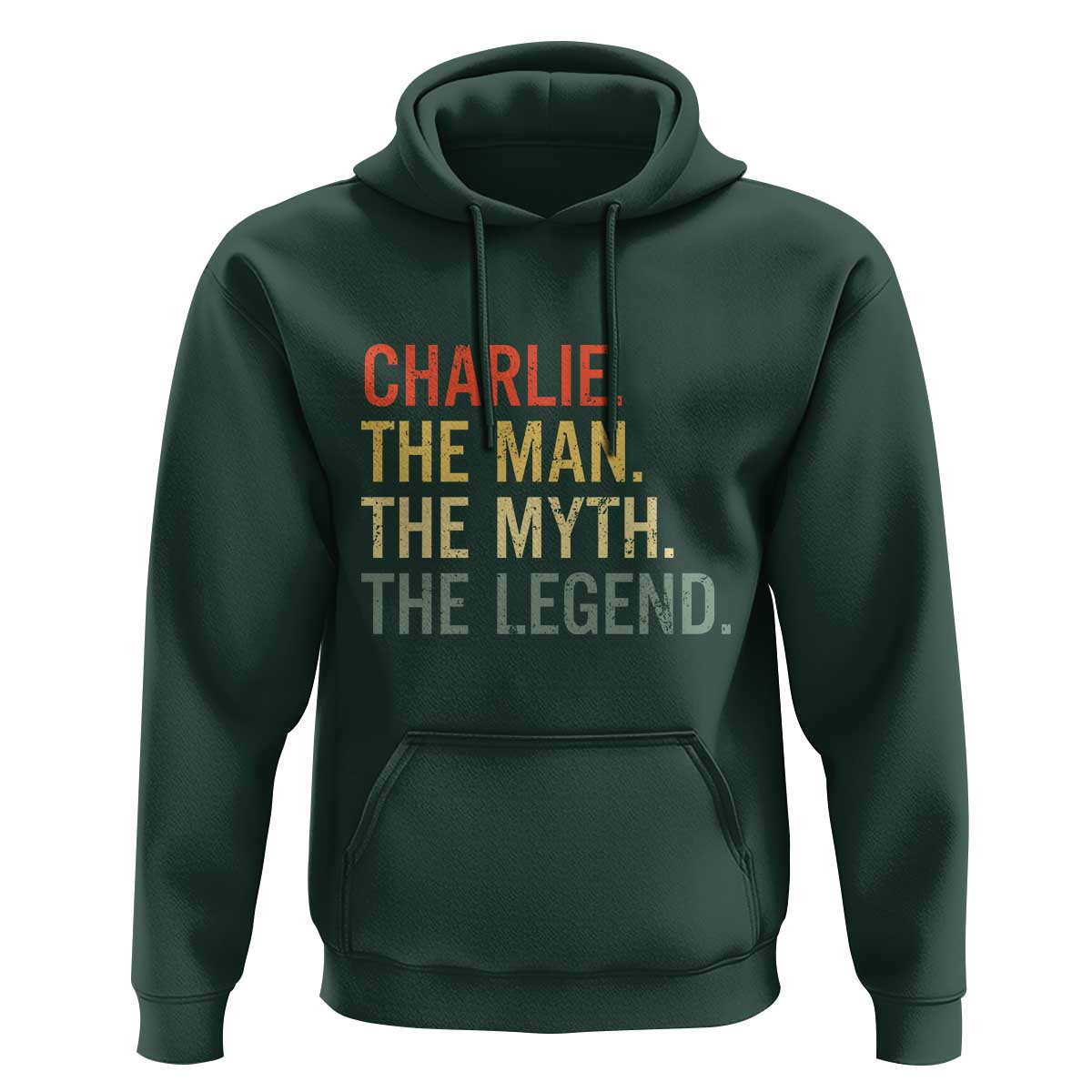 Retro Charlie The Man The Myth The Legend Hoodie - Wonder Print Shop