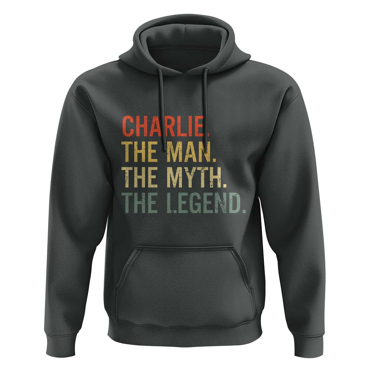 Retro Charlie The Man The Myth The Legend Hoodie - Wonder Print Shop