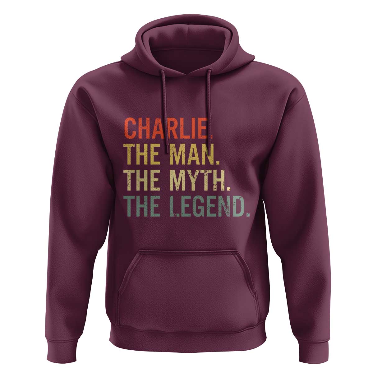 Retro Charlie The Man The Myth The Legend Hoodie - Wonder Print Shop