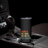 Retro Charlie The Man The Myth The Legend Skinny Tumbler - Wonder Print Shop