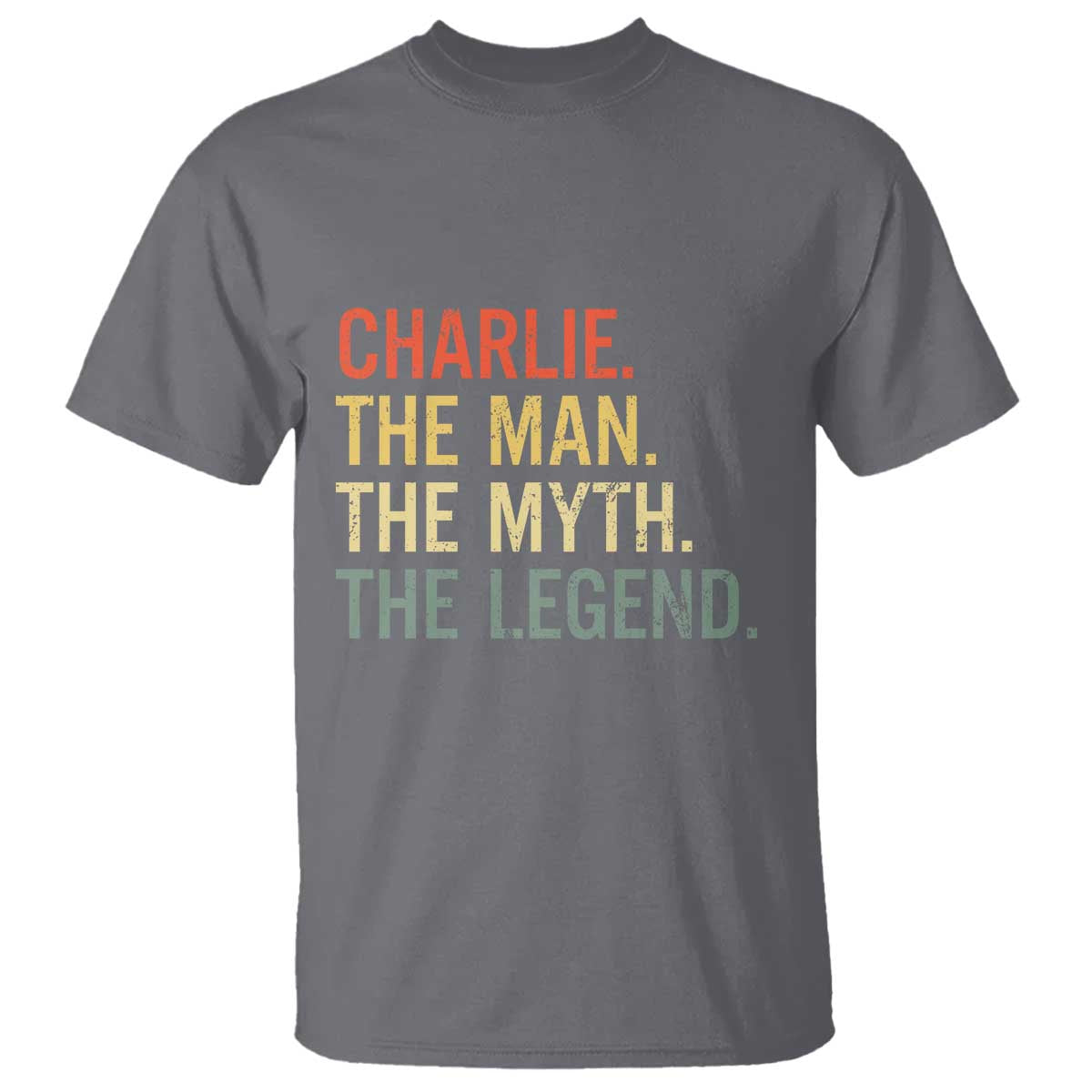 Retro Charlie The Man The Myth The Legend T Shirt - Wonder Print Shop