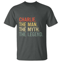 Retro Charlie The Man The Myth The Legend T Shirt - Wonder Print Shop