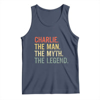 Retro Charlie The Man The Myth The Legend Tank Top - Wonder Print Shop