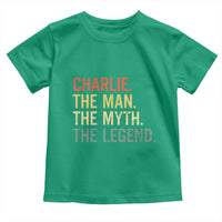 Retro Charlie The Man The Myth The Legend Toddler T Shirt - Wonder Print Shop