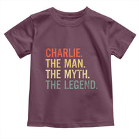 Retro Charlie The Man The Myth The Legend Toddler T Shirt - Wonder Print Shop
