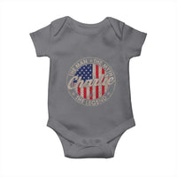 Charlie The Man The Myth The Legend Baby Onesie Retro Vintage American Flag - Wonder Print Shop