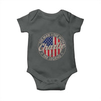 Charlie The Man The Myth The Legend Baby Onesie Retro Vintage American Flag - Wonder Print Shop