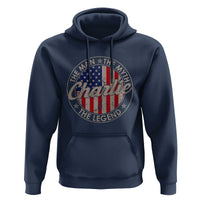 Charlie The Man The Myth The Legend Hoodie Retro Vintage American Flag - Wonder Print Shop