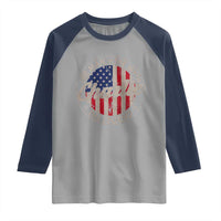 Charlie The Man The Myth The Legend Raglan Shirt Retro Vintage American Flag - Wonder Print Shop