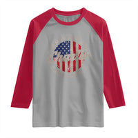 Charlie The Man The Myth The Legend Raglan Shirt Retro Vintage American Flag - Wonder Print Shop