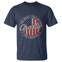 Charlie The Man The Myth The Legend T Shirt Retro Vintage American Flag - Wonder Print Shop