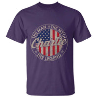Charlie The Man The Myth The Legend T Shirt Retro Vintage American Flag - Wonder Print Shop