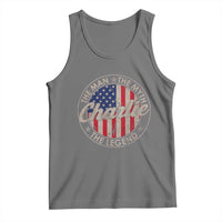 Charlie The Man The Myth The Legend Tank Top Retro Vintage American Flag - Wonder Print Shop