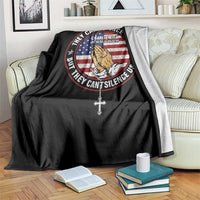 Charlie Kirk Memorial Throw Blanket Retro American Flag - Wonder Print Shop