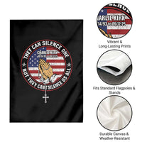 Charlie Kirk Memorial Garden Flag Retro American Flag - Wonder Print Shop
