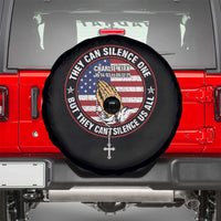 Charlie Kirk Memorial Spare Tire Cover Retro American Flag - Wonder Print Shop