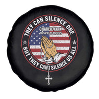 Charlie Kirk Memorial Spare Tire Cover Retro American Flag - Wonder Print Shop