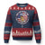 Charlie Kirk Memorial Ugly Christmas Sweater Retro American Flag - Wonder Print Shop