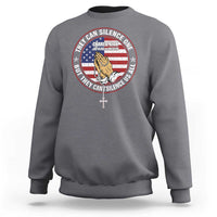 Charlie Kirk Memorial Sweatshirt Retro American Flag - Wonder Print Shop