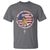 Charlie Kirk Memorial T Shirt Retro American Flag - Wonder Print Shop