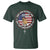 Charlie Kirk Memorial T Shirt Retro American Flag - Wonder Print Shop