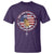 Charlie Kirk Memorial T Shirt Retro American Flag - Wonder Print Shop