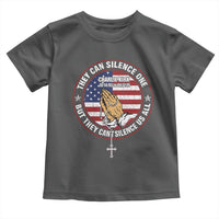 Charlie Kirk Memorial Toddler T Shirt Retro American Flag - Wonder Print Shop
