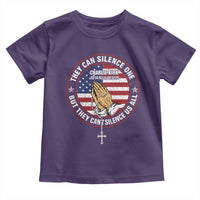 Charlie Kirk Memorial Toddler T Shirt Retro American Flag - Wonder Print Shop
