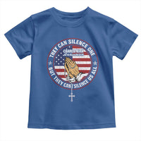 Charlie Kirk Memorial Toddler T Shirt Retro American Flag - Wonder Print Shop