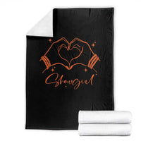 Heart Hands Showgirl Throw Blanket Girl Vintage 70's 80's Trendy Apparel - Wonder Print Shop
