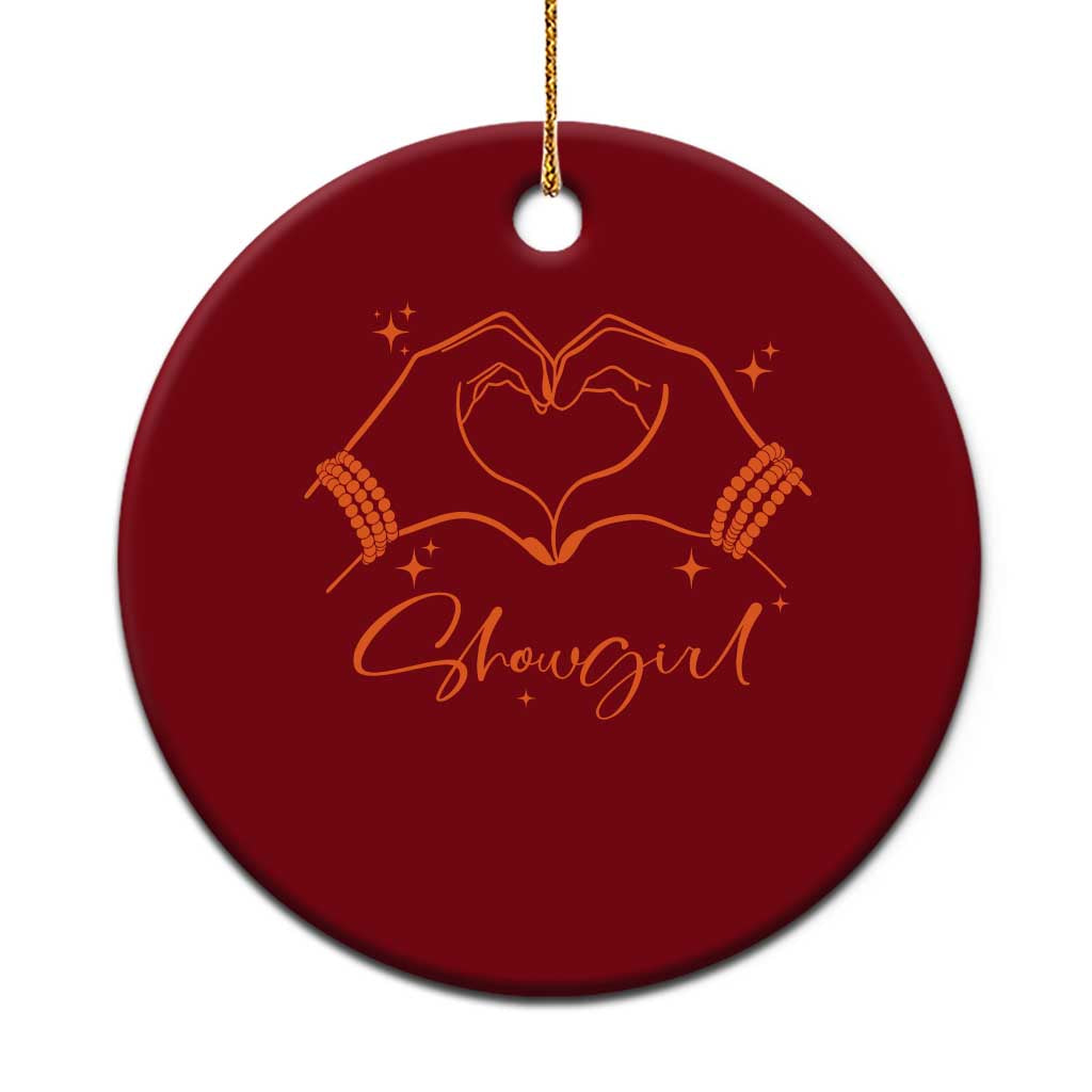 Heart Hands Showgirl Ceramic Ornament Girl Vintage 70's 80's Trendy Apparel - Wonder Print Shop