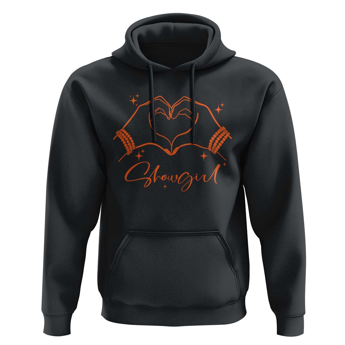 Heart Hands Showgirl Hoodie Girl Vintage 70's 80's Trendy Apparel - Wonder Print Shop