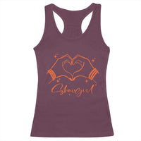 Heart Hands Showgirl Racerback Tank Top Girl Vintage 70's 80's Trendy Apparel - Wonder Print Shop