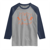 Heart Hands Showgirl Raglan Shirt Girl Vintage 70's 80's Trendy Apparel - Wonder Print Shop