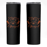 Heart Hands Showgirl Skinny Tumbler Girl Vintage 70's 80's Trendy Apparel - Wonder Print Shop