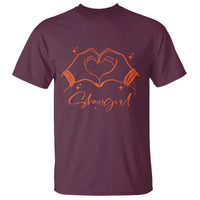 Heart Hands Showgirl T Shirt Girl Vintage 70's 80's Trendy Apparel - Wonder Print Shop