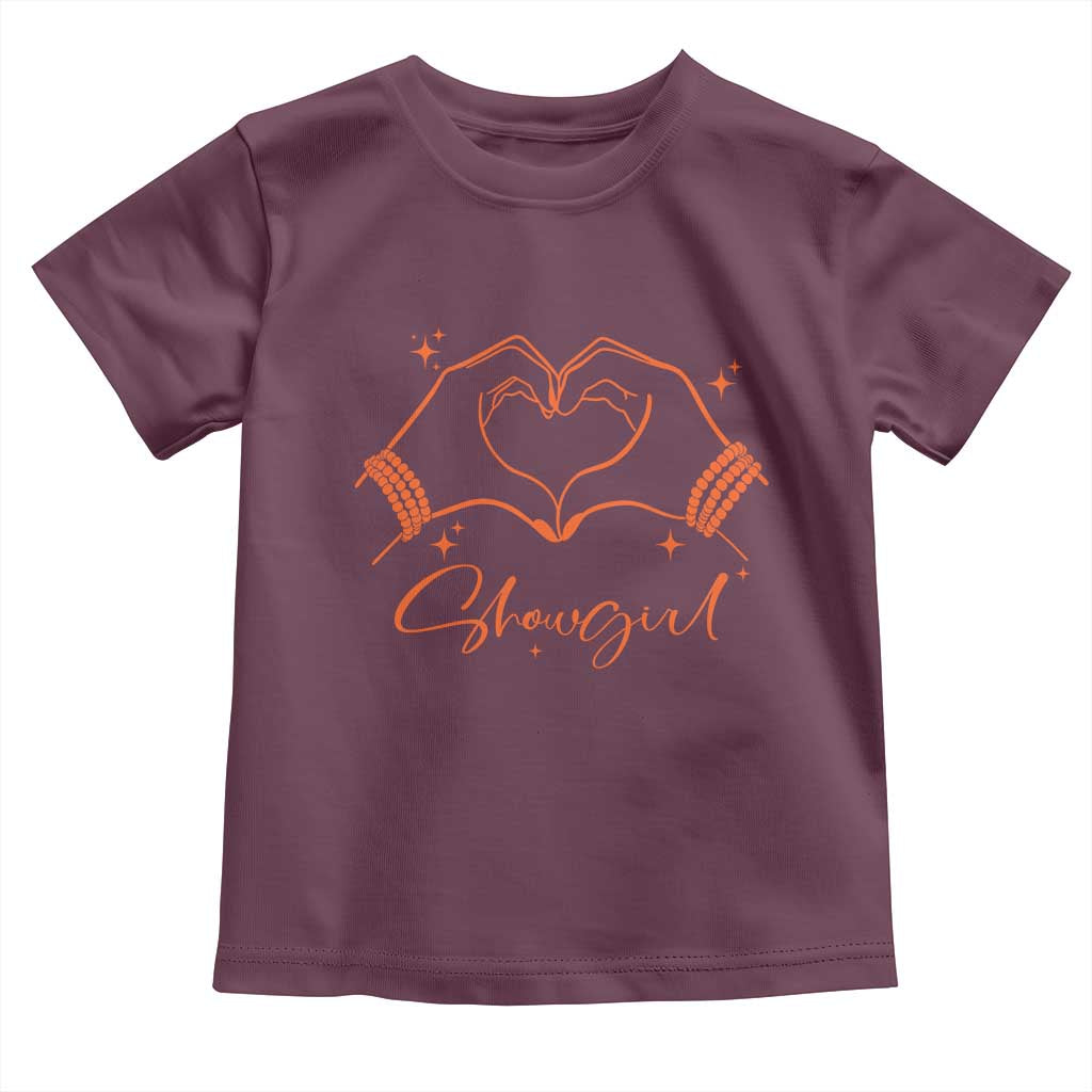 Heart Hands Showgirl Toddler T Shirt Girl Vintage 70's 80's Trendy Apparel - Wonder Print Shop