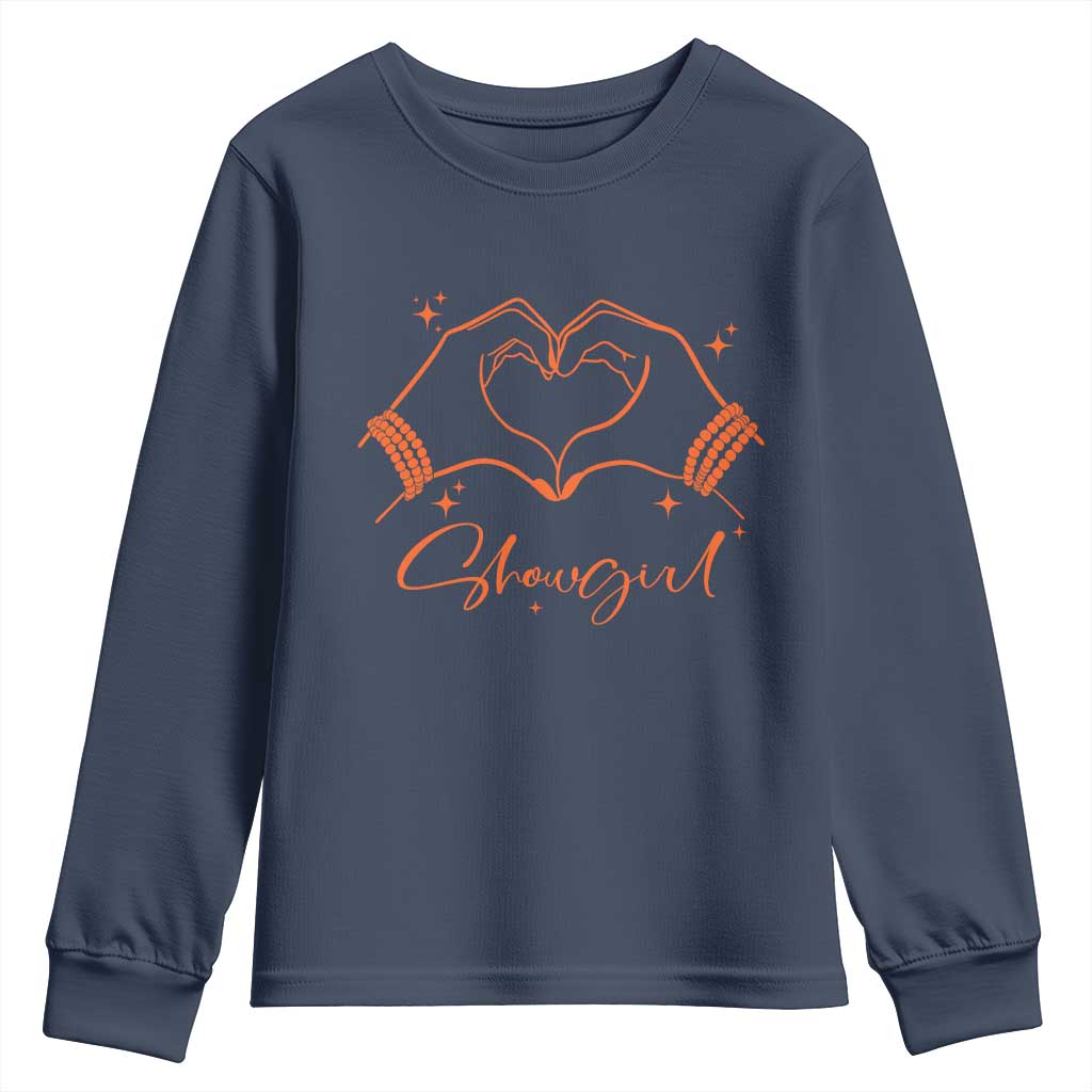 Heart Hands Showgirl Youth Sweatshirt Girl Vintage 70's 80's Trendy Apparel - Wonder Print Shop