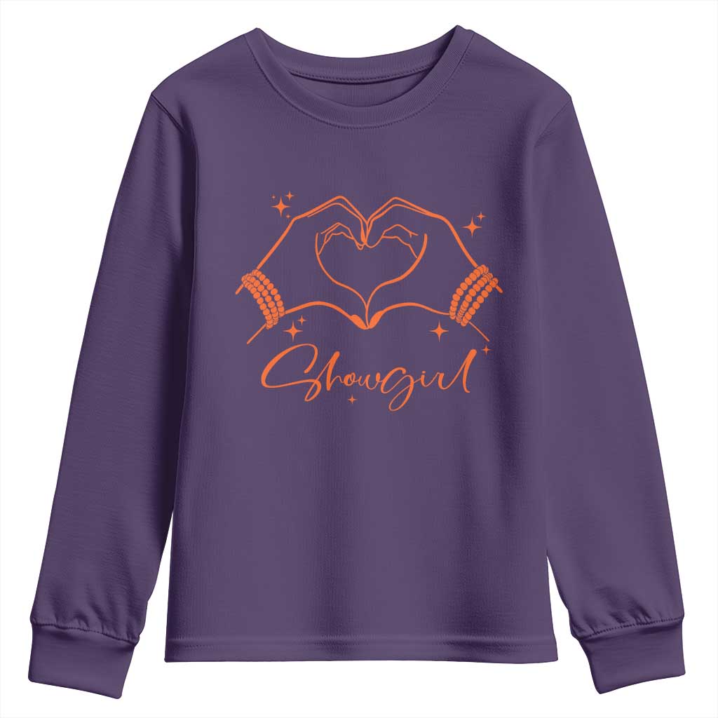Heart Hands Showgirl Youth Sweatshirt Girl Vintage 70's 80's Trendy Apparel - Wonder Print Shop