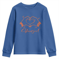 Heart Hands Showgirl Youth Sweatshirt Girl Vintage 70's 80's Trendy Apparel - Wonder Print Shop