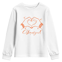 Heart Hands Showgirl Youth Sweatshirt Girl Vintage 70's 80's Trendy Apparel - Wonder Print Shop