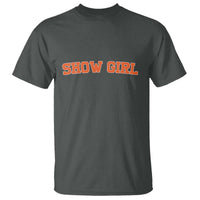 Showgirl T Shirt Retro Vintage Varsity Sports Orange Text - Wonder Print Shop