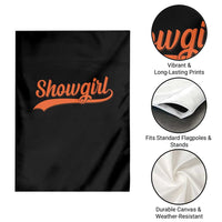 Showgirl Garden Flag Varsity Script Vintage Sports Jersey Style - Wonder Print Shop