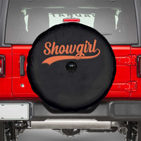 Showgirl Spare Tire Cover Varsity Script Vintage Sports Jersey Style - Wonder Print Shop