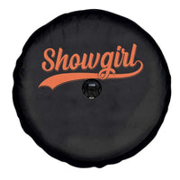 Showgirl Spare Tire Cover Varsity Script Vintage Sports Jersey Style - Wonder Print Shop