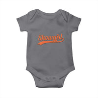 Showgirl Baby Onesie Varsity Script Vintage Sports Jersey Style - Wonder Print Shop